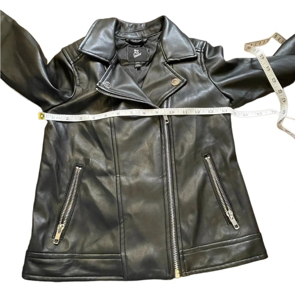 Art Class Black‎ Faux Leather Jacket, Size Medium (7-8)